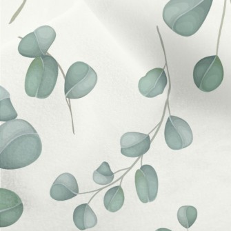 Simple Leaves And Flowers Micro Fleece