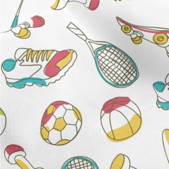 Tennis Badminton Skateboarding Micro Fleece