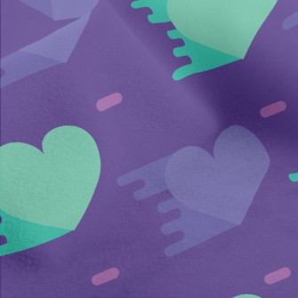 Two-color Creative Love Micro Fleece
