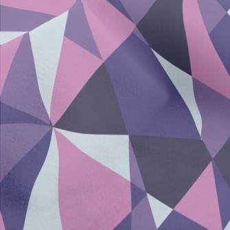 Polygonal Patchwork Geometry Micro Fleece