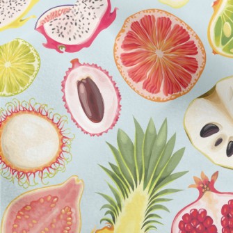 Summer Fruit Cross Section Micro Fleece