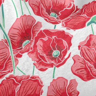 Peonies Bloom In Midsummer Minky