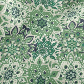Retro Totem Flowers Minky