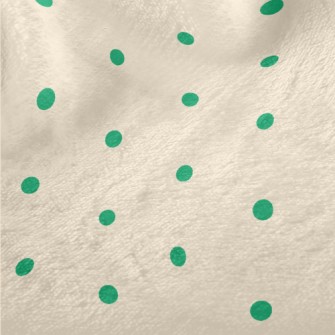 Neat Green Spots Minky