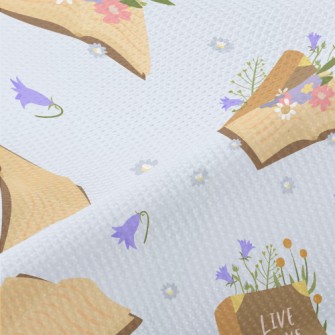 Life Books Flowers Piqué