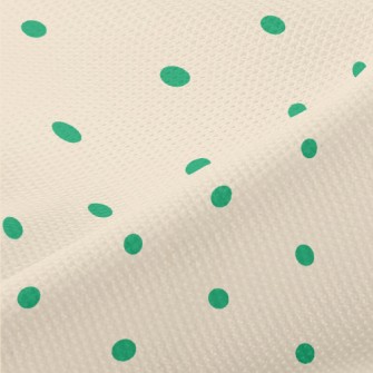 Neat Green Spots Piqué