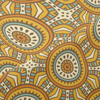 Mysterious Geometric Pattern Piqué