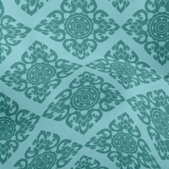 Retro Geometric Totem Lightweight Performance Linen