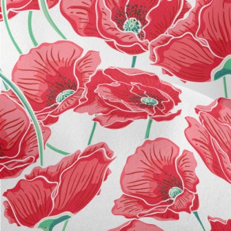 Peonies Bloom In Midsummer Lightweight Performance Linen