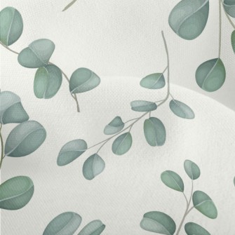 Simple Leaves And Flowers Lightweight Performance Linen