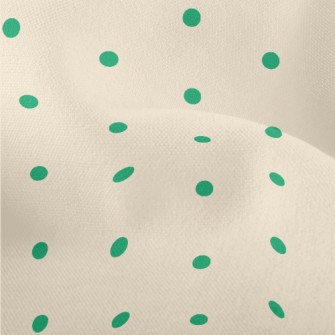 Neat Green Spots Lightweight Performance Linen
