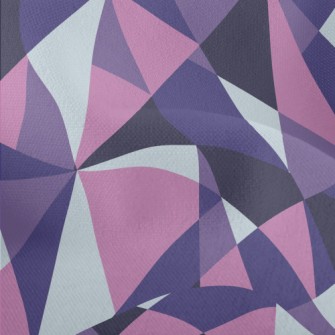 Polygonal Patchwork Geometry Lightweight Performance Linen