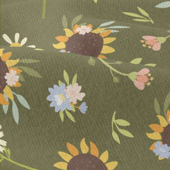 Big Sunflower Flower Modern Jersey