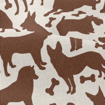 Cute Dog Silhouette Modern Jersey