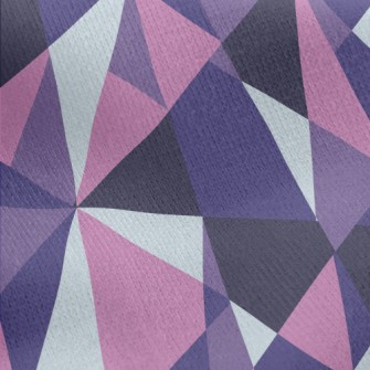 Polygonal Patchwork Geometry Jersey Backed Fleece