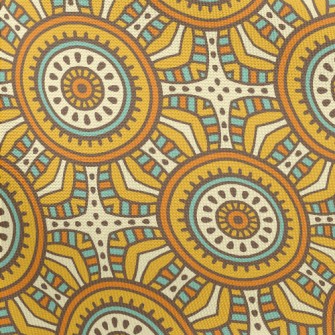 Mysterious Geometric Pattern Pongee
