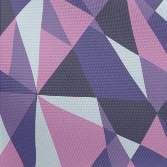 Polygonal Patchwork Geometry Pongee