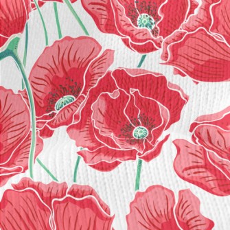 Peonies Bloom In Midsummer Stretch Jersey