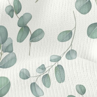 Simple Leaves And Flowers Stretch Jersey