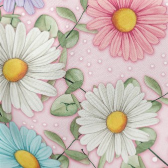 Morandi Daisy Lightweight Cotton Poplin