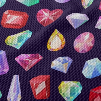 Sparkling Diamonds Birdseye Piqué