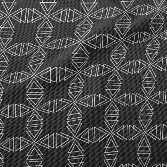 Irregular Geometric Shapes Birdseye Piqué