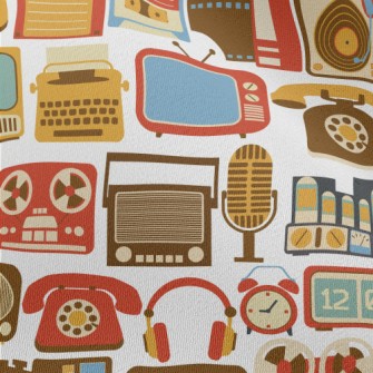 Retro TV Speakers Chiffon