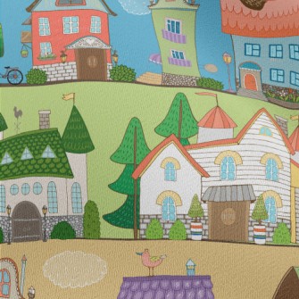 Nordic Town Architecture Chiffon