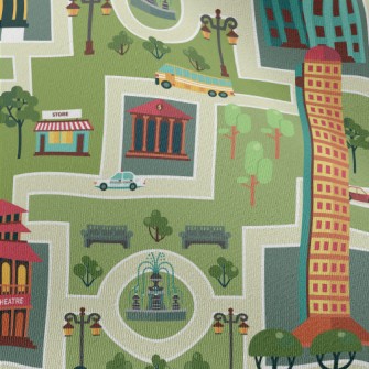 Busy City Streets Chiffon