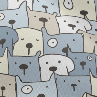 Dazed Group Of Dogs Chiffon