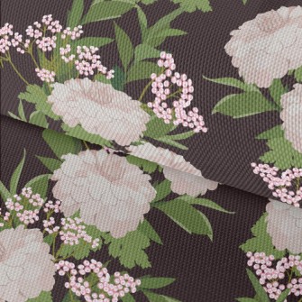 Cute Pink Chrysanthemum Waterproof Oxford