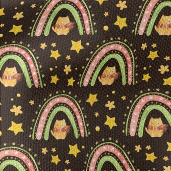 Star Rainbow Kitten Waterproof Canvas