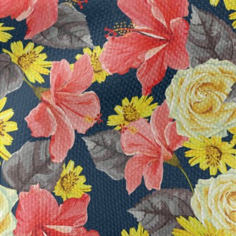 Passionate Bright Flowers Waterproof Canvas