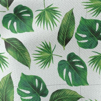 Tropical Rainforest Leaves Waterproof Canvas