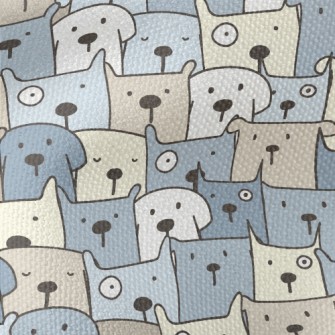 Dazed Group Of Dogs Waterproof Canvas