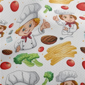 Western Cuisine Chef Athletic Mesh Flat Back