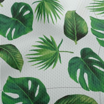 Tropical Rainforest Leaves Athletic Mesh Flat Back