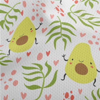 Dancing Avocado Athletic Mesh Flat Back