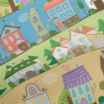 Nordic Town Architecture Performance Linen