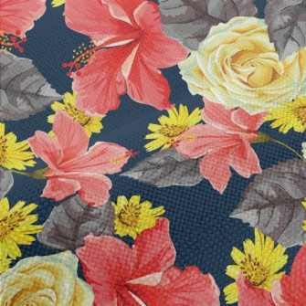 Passionate Bright Flowers Performance Linen