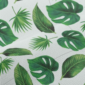 Tropical Rainforest Leaves Performance Linen