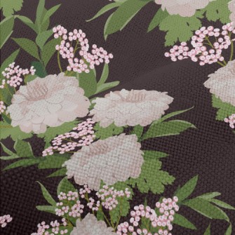 Cute Pink Chrysanthemum Performance Linen