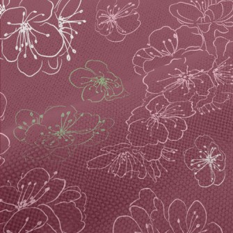 Empty Elegant Cherry Blossoms Performance Linen