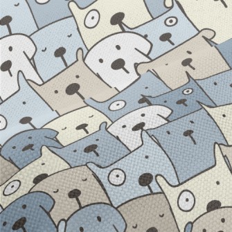 Dazed Group Of Dogs Performance Linen