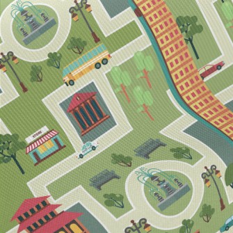 Busy City Streets Twill
