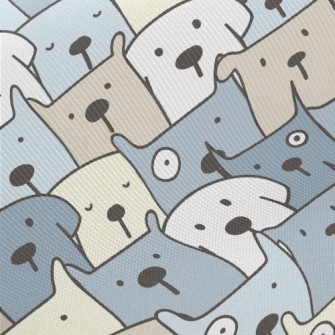 Dazed Group Of Dogs Twill