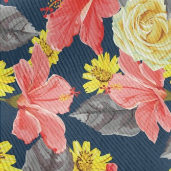 Passionate Bright Flowers Standard Corduroy