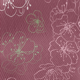 Empty Elegant Cherry Blossoms Standard Corduroy