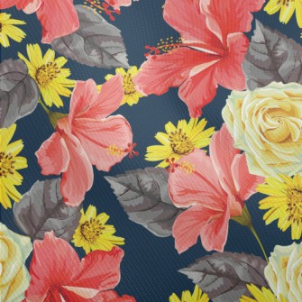 Passionate Bright Flowers Dobby