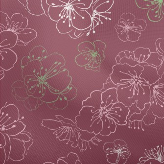 Empty Elegant Cherry Blossoms Dobby